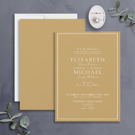 Elegante Invitación a la Boda de Guión Clásico de 