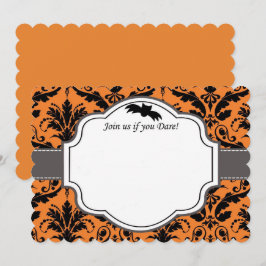 Elegante invitación a la boda de Halloween