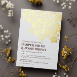 Elegante invitación a la boda de Hibiscus Beach<br><div class="desc">Celebra tu día especial con las invitaciones a la boda elegante - Invita a tus invitados a tu boda de ensueño con nuestras elegantes invitaciones temáticas de playa! Nuestras invitaciones cuentan con hermosas flores de hibisco en lujoso Relieve metalizado dorado, que le confieren un toque de encanto costero a su...</div>