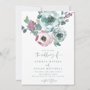 Elegante Invitación a la Boda de Jardín Floral