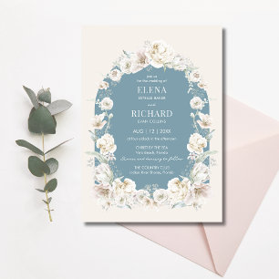 Elegante Invitación a la Boda de Jardín Floral Mod