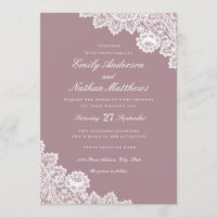 Elegante Invitación a la boda de la boda de la par