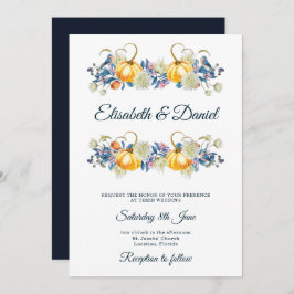 Elegante Invitación a la boda de la calabaza de ot