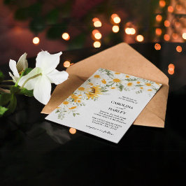 Elegante Invitación a la boda de la marea del gira
