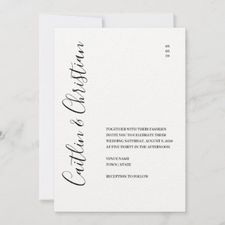 Elegante invitación a la boda de la montaña