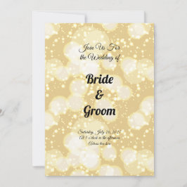 Elegante Invitación a la boda de las burbujas de c