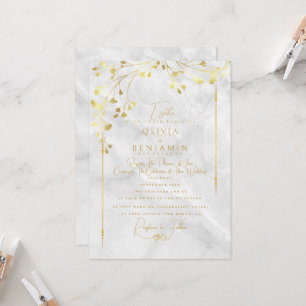 Elegante Invitación a la Boda de los Florales Dora
