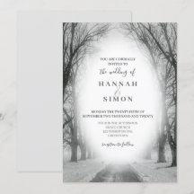Elegante Invitación a la boda de los Pinos de Mont