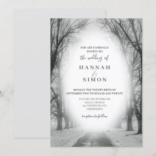 Elegante Invitación a la boda de los Pinos de Mont