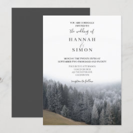 Elegante Invitación a la boda de los Pinos de Mont