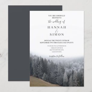 Elegante Invitación a la boda de los Pinos de Mont