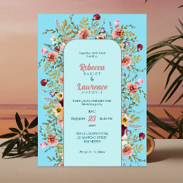 Elegante invitación a la boda de los prados de pri