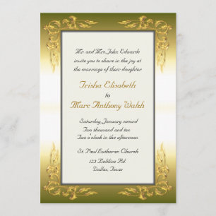 Elegante invitación a la Boda de Oro