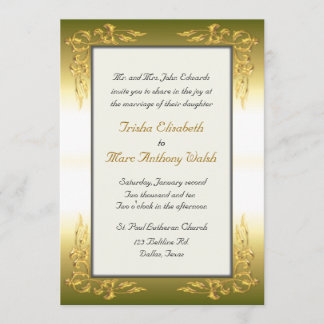 Elegante invitación a la Boda de Oro