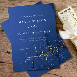 Elegante invitación a la Boda de Oro de la Marina,