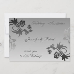 Elegante Invitación a la Boda de Swirls