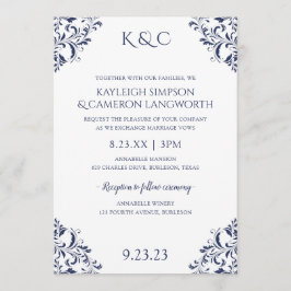 Elegante invitación a la boda de Vintage | Armada 