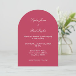 Elegante invitación a la boda del Arco de la Magen
