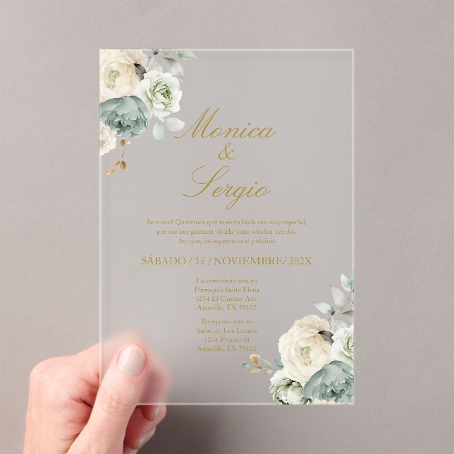 Elegante invitación a la boda en español (Insitu (portátil))