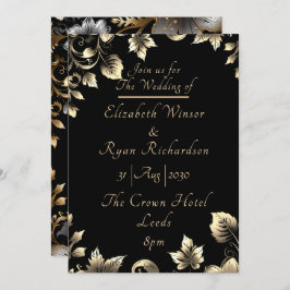 Elegante Invitación a la Boda Floral