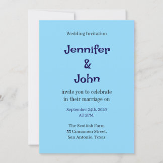 Elegante invitación a la boda floral