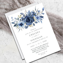 Elegante Invitación a la Boda Floral de Invierno A