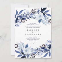 Elegante invitación a la boda floral de Melange