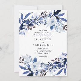 Elegante invitación a la boda floral de Melange