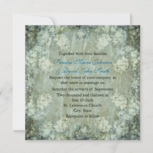 Elegante Invitación a la Boda Floral de Shabby Chi