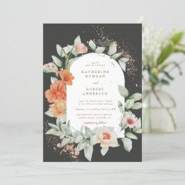 Elegante Invitación a la Boda Floral en el Jardín 