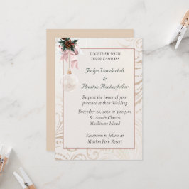 Elegante Invitación a la boda fotográfica de invie