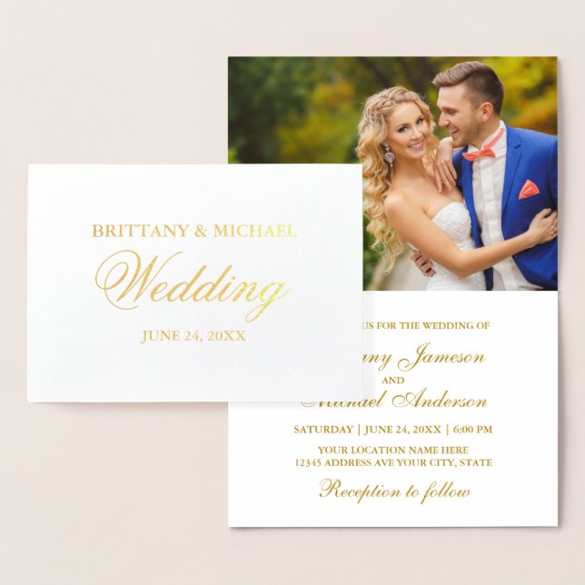 Elegante invitación a la boda fotográfica de Relie (Demostración)