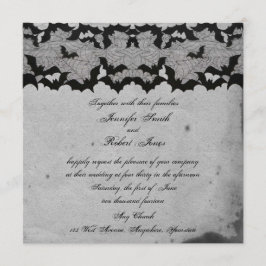 Elegante Invitación a la Boda Gótica en el Palacio