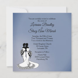 Elegante invitación a la boda lesbiana