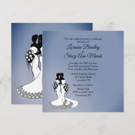 Elegante invitación a la boda lesbiana