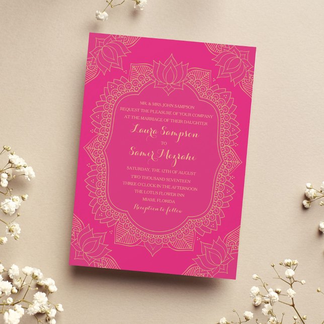 Elegante invitación a la boda Mehndi (Subido por el creador)