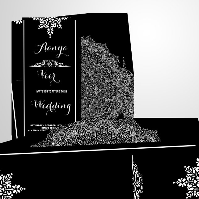 Elegante invitación a la boda Mehndi (Subido por el creador)