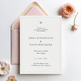 Elegante invitación a la boda Minimalista