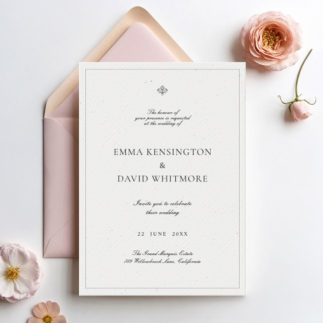 Elegante invitación a la boda Minimalista (Subido por el creador)