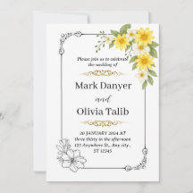 Elegante Invitación a la Boda Moderna - Simple