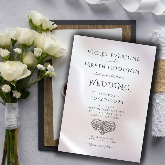 Elegante invitación a la boda perlecta Minimalista (Subido por el creador)