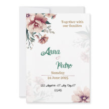 Elegante Invitación a la boda personalizada