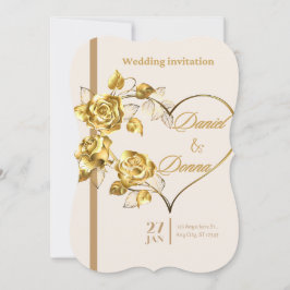 Elegante Invitación a la boda personalizada