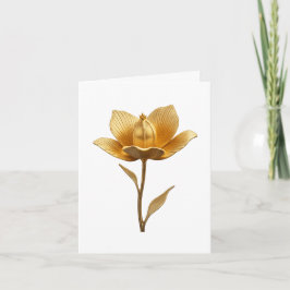 Elegante Invitación a la boda plegada de la flor d