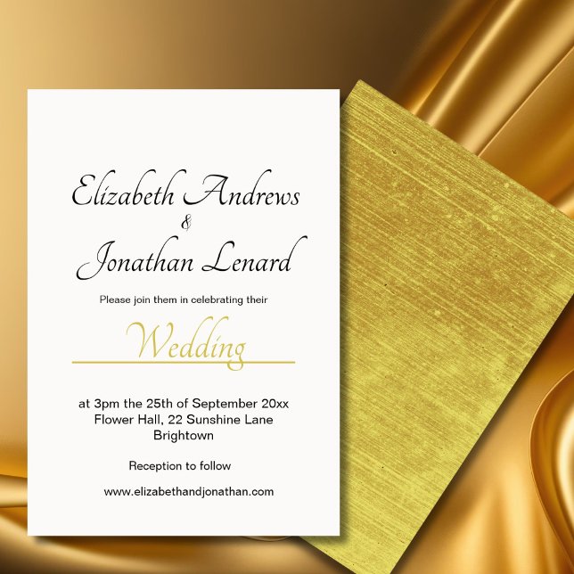 Elegante Invitación a la boda simple (Subido por el creador)