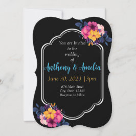 Elegante Invitación a la Boda Tropical