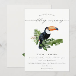 Elegante Invitación a la Boda Turca Tropical