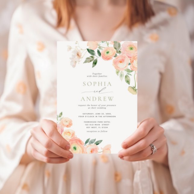 Elegante invitación a la boda verde de Rubor y Sag (Subido por el creador)