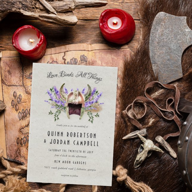 Elegante Invitación a la Boda Viking (Subido por el creador)
