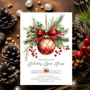 Elegante Invitación a la Casa Abierta de Ornamento